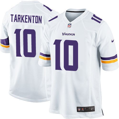 Men Minnesota Vikings 10 Fran Tarkenton Nike White Game Retired Player NFL Jersey